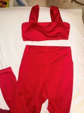 Old Navy Red Athletic Workout set